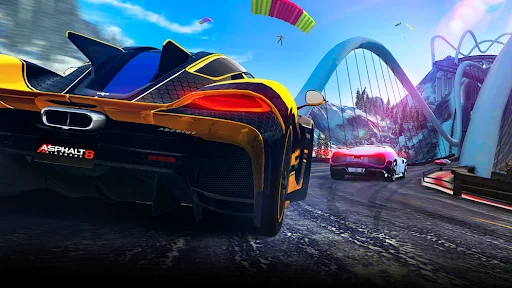 ดาวน์โหลด Asphalt 8 เกมแข่งรถสุดมันส์ – กราฟิกสวย เล่นฟรีบนมือถือ - Screenshot 14
