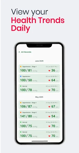ดาวน์โหลด Blood pressure app: BP Logger ล่าสุด – ติดตามความดันโลหิตฟรี - Screenshot 13