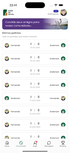 ดาวน์โหลด Clube do Tennis ล่าสุด – สังคมคนรักเทนนิสที่ดีที่สุด ฟรี - Screenshot 4
