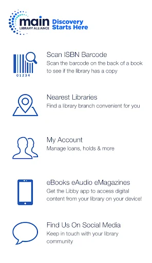 ดาวน์โหลดแอป MAIN Library Alliance (NJ) ล่าสุด – จัดการหนังสือฟรี - Screenshot 1