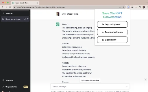 Save ChatGPT Conversation – บันทึกแชทเป็น PDF ใช้งานง่ายฟรี - Screenshot 1