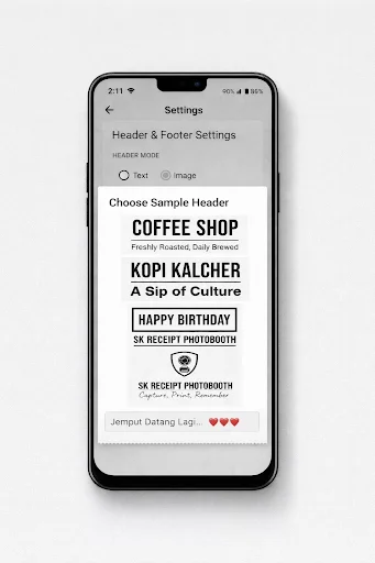 ดาวน์โหลด SK Receipt Photobooth ล่าสุด – สร้างภาพถ่ายสไตล์ใบเสร็จฟรี - Screenshot 8