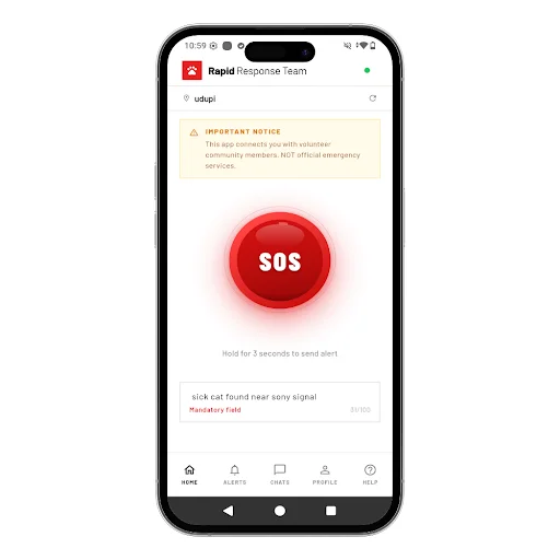 ดาวน์โหลด Rapid Response ล่าสุด – แจ้งเตือน SOS ช่วยเหลือสัตว์ ฟรี - Screenshot 4