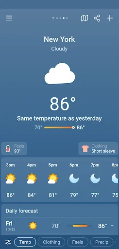 ดาวน์โหลด Weather & Clima ล่าสุด – พยากรณ์อากาศแม่นยำ ใช้งานง่ายฟรี - Screenshot 19