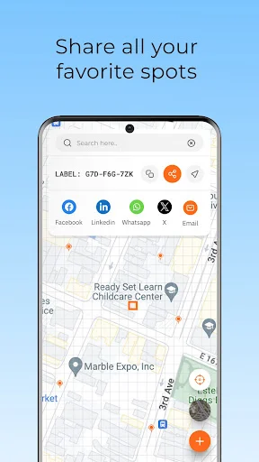 ดาวน์โหลด LANDCODE: Map & Location Share ล่าสุด – แผนที่อัจฉริยะและการแชร์ตำแหน่ง - Screenshot 6