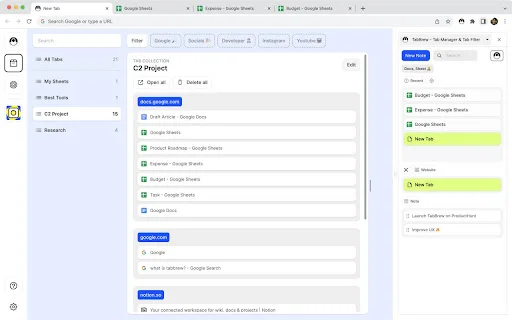 ดาวน์โหลด TabBrew: ตัวจัดการแท็บเบราว์เซอร์ เพื่อเพิ่มประสิทธิภาพการทำงานฟรี - Screenshot 3