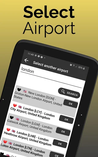 ดาวน์โหลด Fort Lauderdale Flights ล่าสุด – ตรวจสอบสถานะเที่ยวบินฟรี - Screenshot 15