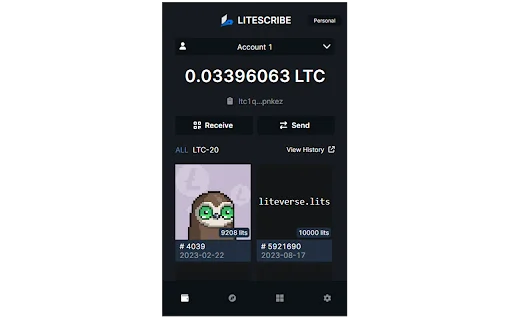 ดาวน์โหลด Litescribe Wallet ล่าสุด – กระเป๋าเงิน Litecoin Ordinals อันดับ 1 - Screenshot 1