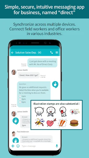 ดาวน์โหลด direct – Messaging App for Biz ล่าสุด – เพิ่มประสิทธิภาพการทำงาน - Screenshot 1