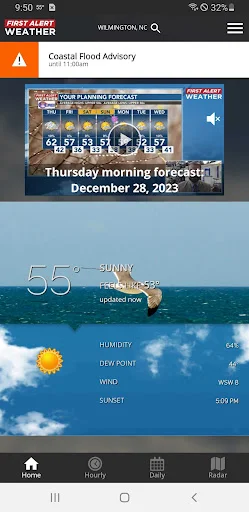 ดาวน์โหลด WECT 6 First Alert Weather ล่าสุด – พยากรณ์อากาศแม่นยำ ฟรี - Screenshot 1