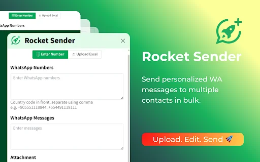 ดาวน์โหลด Rocket Sender – ส่งข้อความ WhatsApp อัตโนมัติและจัดการรายชื่อลูกค้า - Screenshot 2
