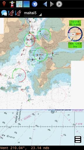 ดาวน์โหลด qtVlm Navigation and Routing ล่าสุด – แอปวางแผนเส้นทางเรือใบมืออาชีพ - Screenshot 4