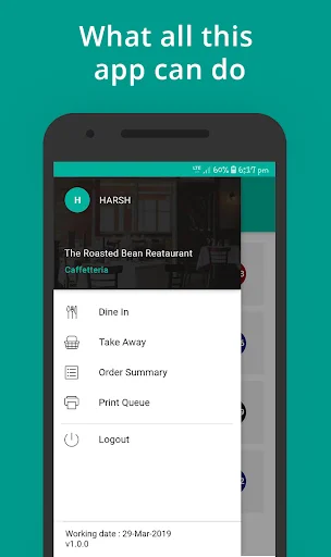 ดาวน์โหลด RapidServe – eZee Optimus ล่าสุด – แอปจัดการออเดอร์ร้านอาหาร - Screenshot 1