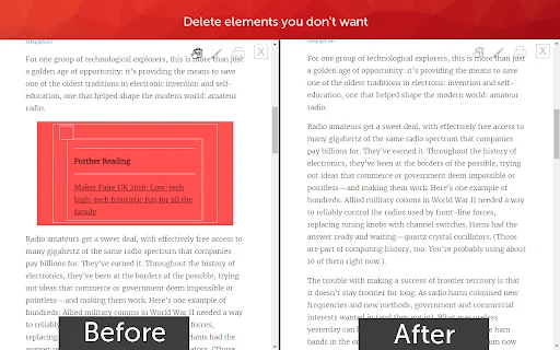 Just Read: ส่วนขยายอ่านบทความสะอาดตา ปรับแต่งได้ตามใจ – ดาวน์โหลดฟรี - Screenshot 4