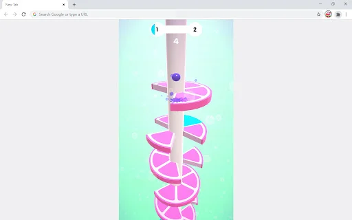 ดาวน์โหลด Helix Fruit Jump Arcade Game ฟรี – เกมกระโดดสุดสนุกบน Chrome - Screenshot 1