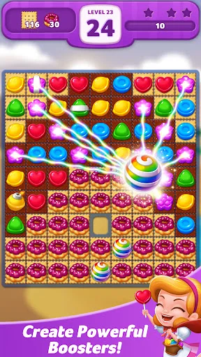 ดาวน์โหลด Lollipop: Sweet Taste Match 3 ล่าสุด – เกมเรียงลูกกวาดฟรี - Screenshot 5