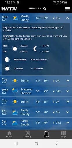 ดาวน์โหลดแอป WITN Weather ล่าสุด – พยากรณ์อากาศแม่นยำ ฟรี - Screenshot 3