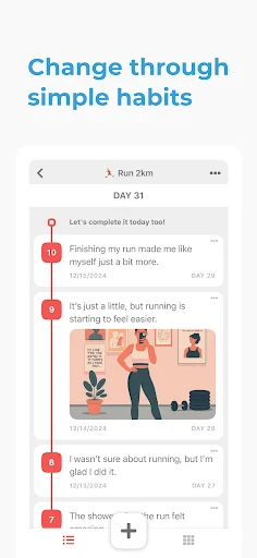 ดาวน์โหลด Habit Streak Tracker: DotHabit แอปสร้างนิสัยที่ดีที่สุด - Screenshot 3