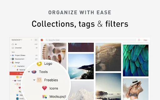 ดาวน์โหลด Raindrop.io – สุดยอดเครื่องมือจัดการบุ๊คมาร์คที่ครบวงจรที่สุด - Screenshot 2