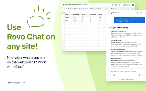 ดาวน์โหลด Rovo ส่วนขยาย Chrome – ค้นหาและแชทกับ AI ใน Atlassian ได้รวดเร็ว - Screenshot 2
