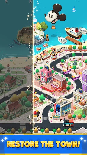 ดาวน์โหลด Disney Pop Town ล่าสุด – เกมจับคู่พัซเซิลแสนสนุกธีมดิสนีย์ฟรี - Screenshot 4