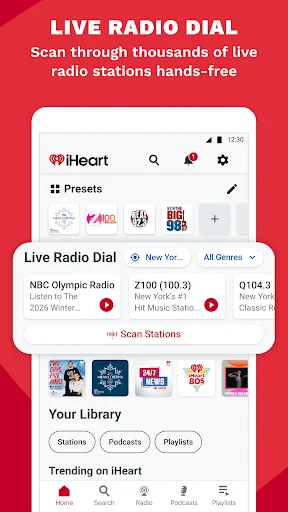 ดาวน์โหลด iHeart: ฟังเพลง วิทยุ และพอดแคสต์ฟรี – แอปยอดนิยมอันดับ 1 - Screenshot 4