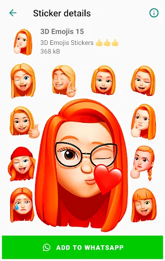 ดาวน์โหลด Funny Emojis Stickers ล่าสุด – สติกเกอร์ 3D สุดน่ารักสำหรับ WhatsApp - Screenshot 13