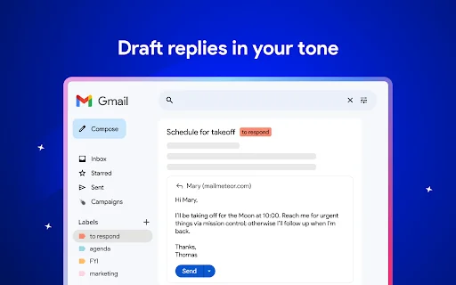 ดาวน์โหลด Gmail AI Email Assistant – Mailmeteor ฟรี – ตัวช่วยจัดการอีเมล - Screenshot 3