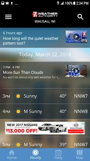 ดาวน์โหลด WSAW WZAW First Alert Weather ล่าสุด – พยากรณ์อากาศแม่นยำฟรี - Screenshot 2
