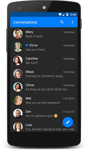 ดาวน์โหลด Chomp SMS ล่าสุด – แอปส่งข้อความปรับแต่งได้อิสระ ฟรี - Screenshot 3