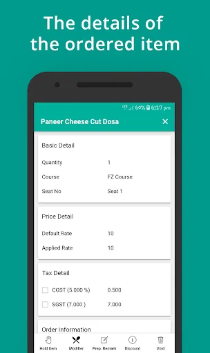 ดาวน์โหลด RapidServe – eZee Optimus ล่าสุด – แอปจัดการออเดอร์ร้านอาหาร - Screenshot 6