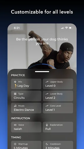 ดาวน์โหลด HIIT | Down Dog ล่าสุด – ออกกำลังกายแบบ HIIT ปรับแต่งได้เองฟรี - Screenshot 4