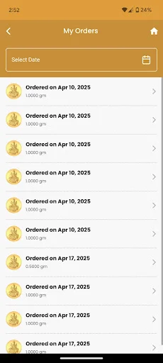 ดาวน์โหลด Today Gold ล่าสุด – ซื้อขายทองคำดิจิทัลเริ่มต้น 100 รูปี - Screenshot 6