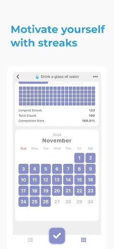 ดาวน์โหลด Habit Streak Tracker: DotHabit แอปสร้างนิสัยที่ดีที่สุด - Screenshot 6