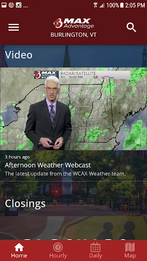 ดาวน์โหลด WCAX WEATHER เวอร์ชันล่าสุด – พยากรณ์อากาศแม่นยำฟรี - Screenshot 2