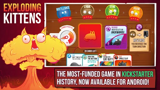 ดาวน์โหลด Exploding Kittens ล่าสุด – เกมการ์ดสุดฮาบนมือถือ เล่นได้ทุกที่ - Screenshot 1
