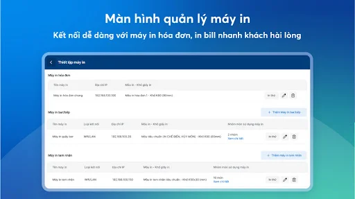 ดาวน์โหลด KiotViet Máy POS สำหรับร้านอาหาร – ระบบจัดการร้านอาหารครบวงจร - Screenshot 5