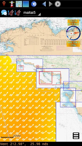 ดาวน์โหลด qtVlm Navigation and Routing ล่าสุด – แอปวางแผนเส้นทางเรือใบมืออาชีพ - Screenshot 3