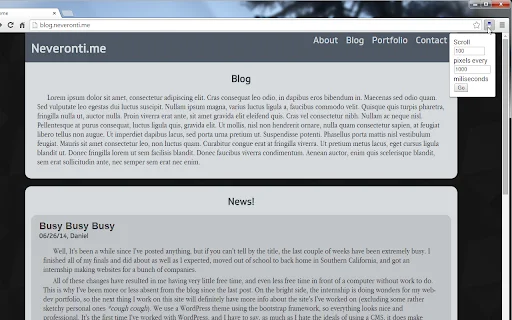 Simple Autoscroll ส่วนขยายเลื่อนหน้าจออัตโนมัติ ใช้งานง่ายฟรี - Screenshot 1