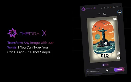 ดาวน์โหลด Phedra X ล่าสุด – แก้ไขรูปภาพด้วย AI ง่ายๆ บนเบราว์เซอร์ - Screenshot 2