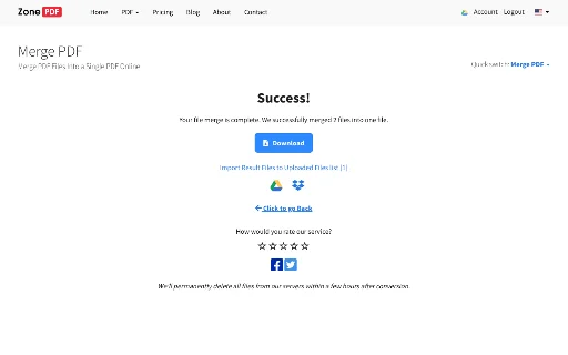 รวมไฟล์ PDF ออนไลน์ฟรี – Merge PDF ใช้งานง่าย รวดเร็วทันใจ - Screenshot 2