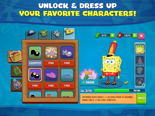 ดาวน์โหลด SpongeBob: Krusty Cook-Off ล่าสุด – เกมทำอาหารสุดสนุก ฟรี - Screenshot 22