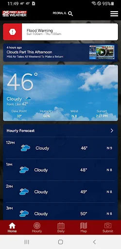 ดาวน์โหลด WEEK 25 First Alert Weather ล่าสุด – พยากรณ์อากาศแม่นยำ ฟรี - Screenshot 1