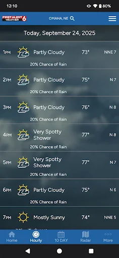 ดาวน์โหลด First Alert 6 Weather ล่าสุด – พยากรณ์อากาศแม่นยำ ฟรี - Screenshot 2