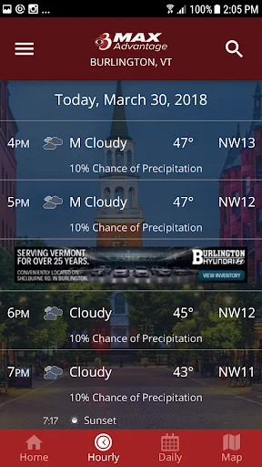 ดาวน์โหลด WCAX WEATHER เวอร์ชันล่าสุด – พยากรณ์อากาศแม่นยำฟรี - Screenshot 3