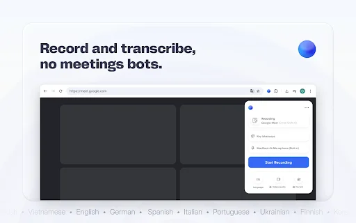 ดาวน์โหลด Bluedot: ตัวช่วยจดบันทึกการประชุม AI อัจฉริยะ ใช้งานฟรี - Screenshot 1