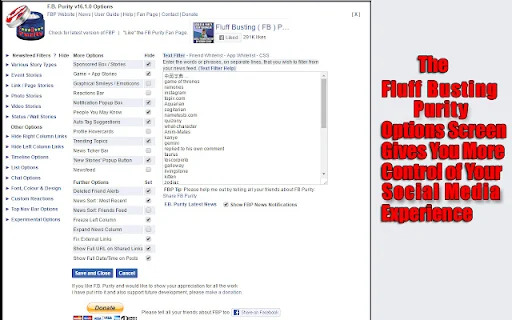 ดาวน์โหลด Fluff Busting Purity ล่าสุด – ปรับแต่ง Facebook ให้สะอาดน่าใช้งานฟรี - Screenshot 3