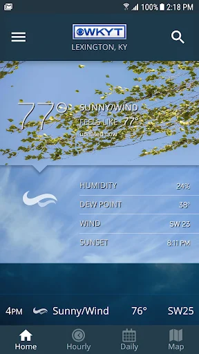 ดาวน์โหลด WKYT FirstAlert Weather ล่าสุด – พยากรณ์อากาศแม่นยำฟรี - Screenshot 1