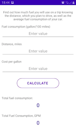 ดาวน์โหลด Fuel calculator ล่าสุด – คำนวณอัตราสิ้นเปลืองน้ำมันฟรี - Screenshot 9
