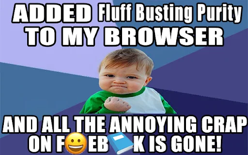 ดาวน์โหลด Fluff Busting Purity ล่าสุด – ปรับแต่ง Facebook ให้สะอาดน่าใช้งานฟรี - Screenshot 1